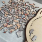 🎅Soldes de Noël 55 % de réduction🐱Puzzle en bois représentant un chat aux couleurs Morandi, 135 pièces🎁
