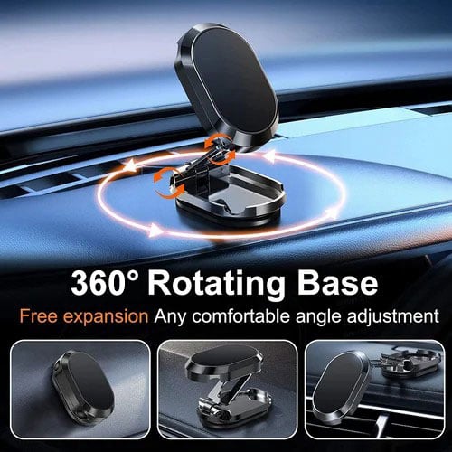 Alloy Folding Magnetic Car Phone Holder