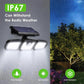 Solar 3-Heads Wall Light With Sensor Lighting Function