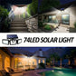 Solar 3-Heads Wall Light With Sensor Lighting Function