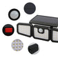 Solar 3-Heads Wall Light With Sensor Lighting Function