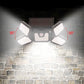 Solar 3-Heads Wall Light With Sensor Lighting Function
