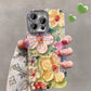 Cute Oil Painting Flowers Phone Case Set for iPhone Series