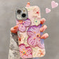 Cute Oil Painting Flowers Phone Case Set for iPhone Series