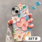 Cute Oil Painting Flowers Phone Case Set for iPhone Series
