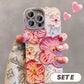 Cute Oil Painting Flowers Phone Case Set for iPhone Series