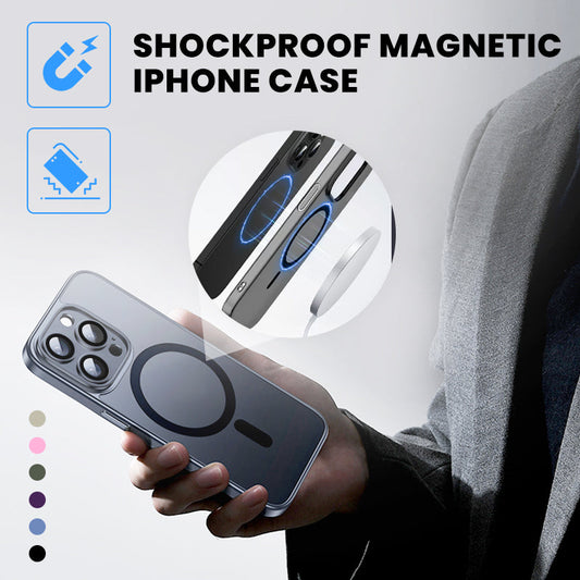 Translucent Shockproof Magnetic iPhone Case