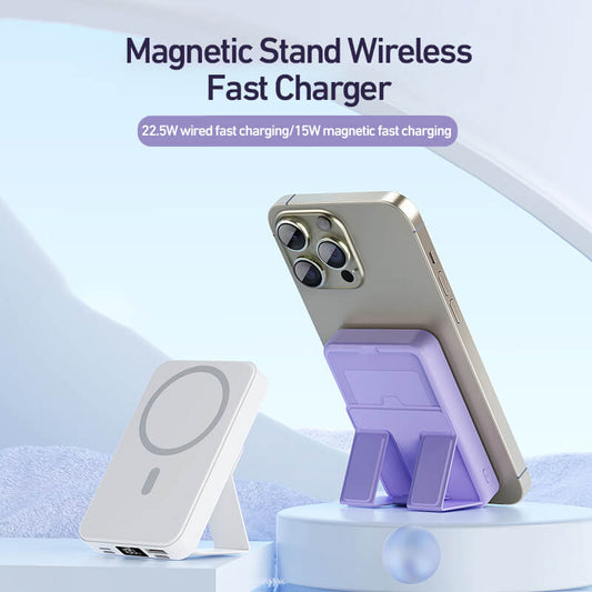 Magnetic wireless charging mobile power with stand 10000mAh