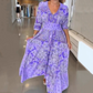 🔥Hot Sale 50% OFF🥰 Women’s Elegant Floral Drawstring Long Dress
