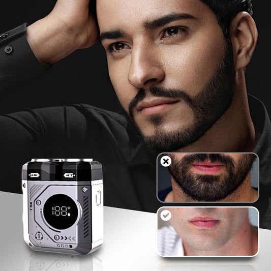 ⏰Limited-time offer 50% OFF🔥2025 New 💥 Men's Portable Dual-Blade Washable Shaver