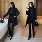 ⏳Spécial à durée limitée⏰Manteau élégant à rayures noires pour femme🧥